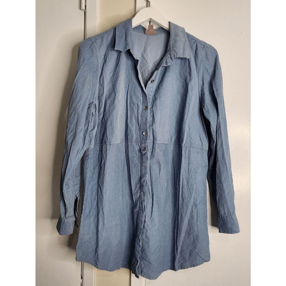 J. Jill‎ Blue Corduroy Button Down Jacket
